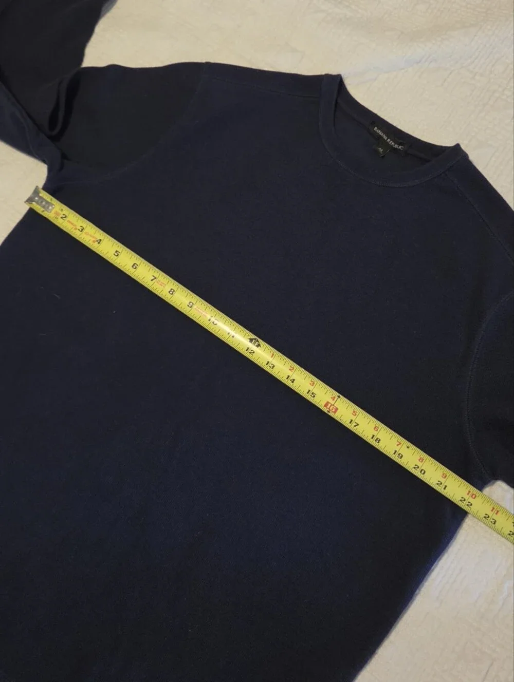 Banana Republic Men's Navy Crewneck Long-Sleeve Sweatshirt, Size Medium